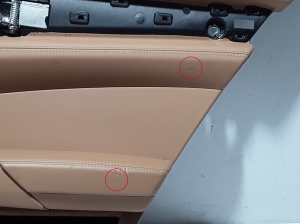  Upholstery of rear side doors 